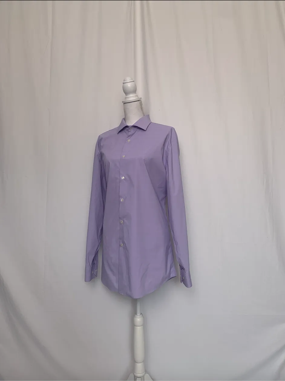 Purple Patterned Shirt - Perry Ellis Portfolio ( )