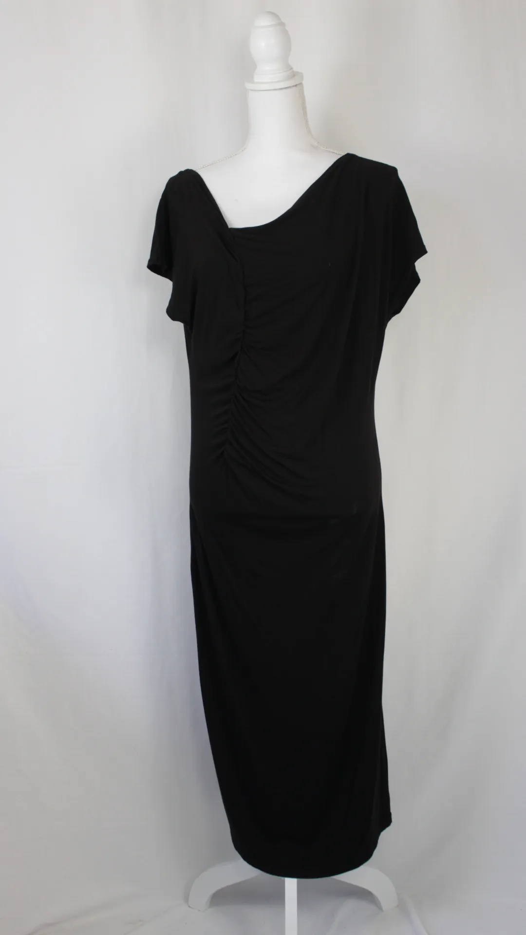 Black Dress - Asymmetrical Summer (large) 