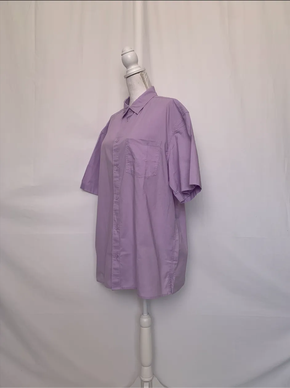 Purple Short Sleeve Shirt - H&M (Large)