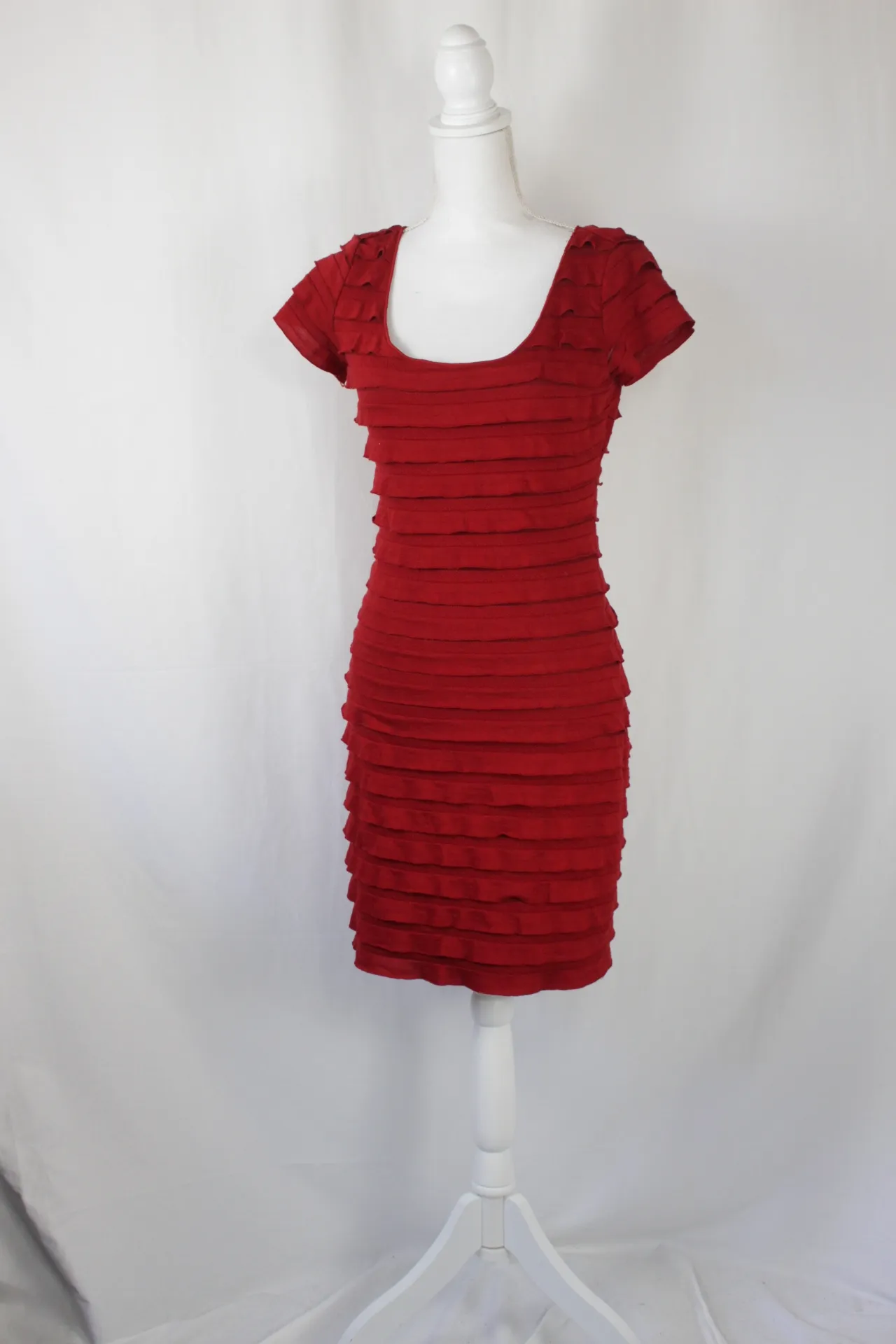 Red Dress -  Striped (medium)