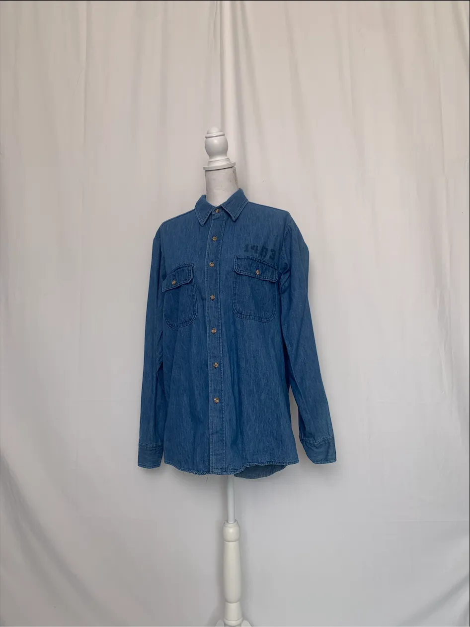 Blue Denim "U.S. Penitentiary Alcatraz" "1463" Shirt - Fieldmaster (Medium)