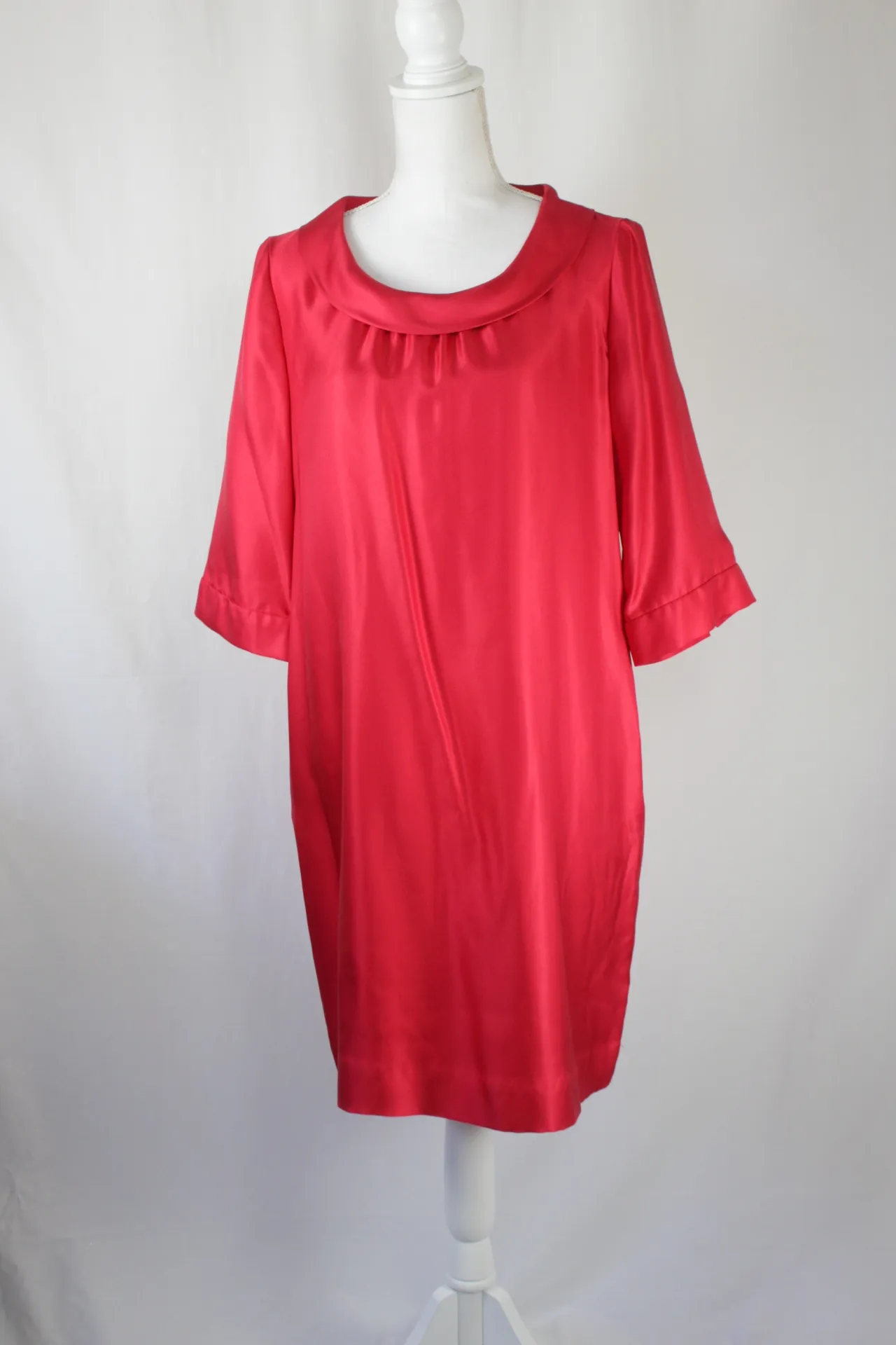 Pink Dress - Silk with Collar (large)