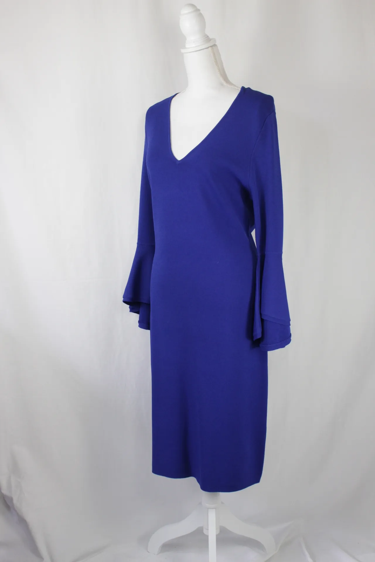 Blue Dress - Bell Sleeves (large)