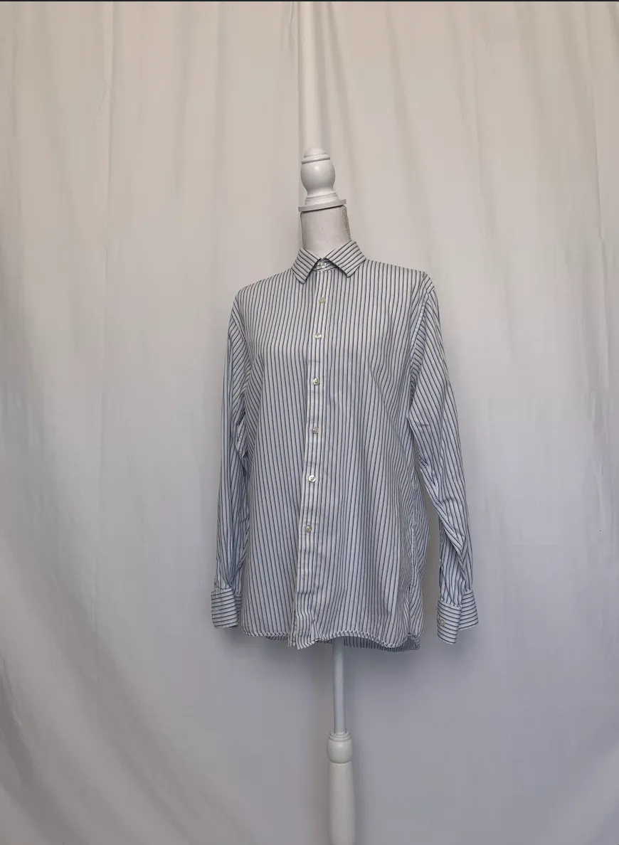 Blue and White Striped Shirt - Michael Kors ( )