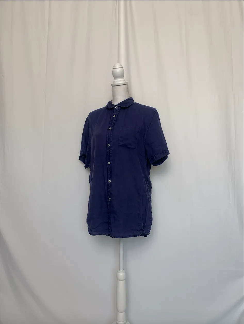 Blue Linen Shirt - Heritage (Large)