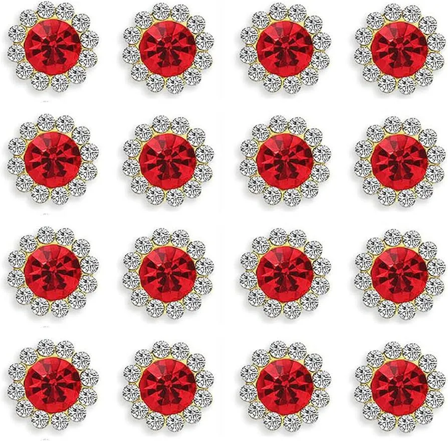 Red Dress - Silver Buttons (large)