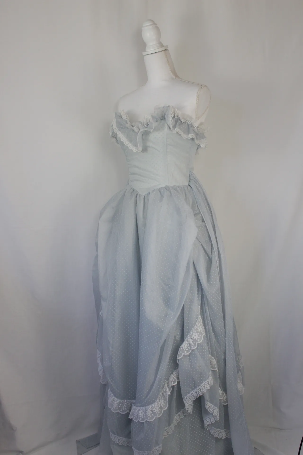 Pale Blue Chiffon Dress ()