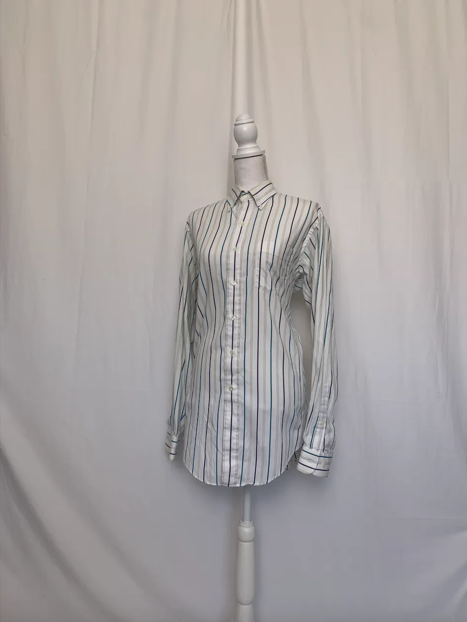 Blue and White Striped Shirt - Arrow Fairfield ( )