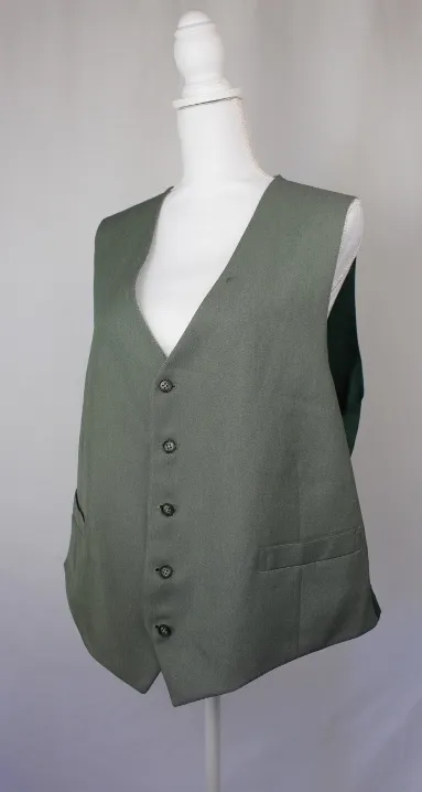 Plaid and Green Vest - Reversible ()
