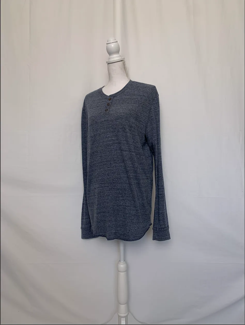 Gray Henley Shirt - Marine Layer (Medium)