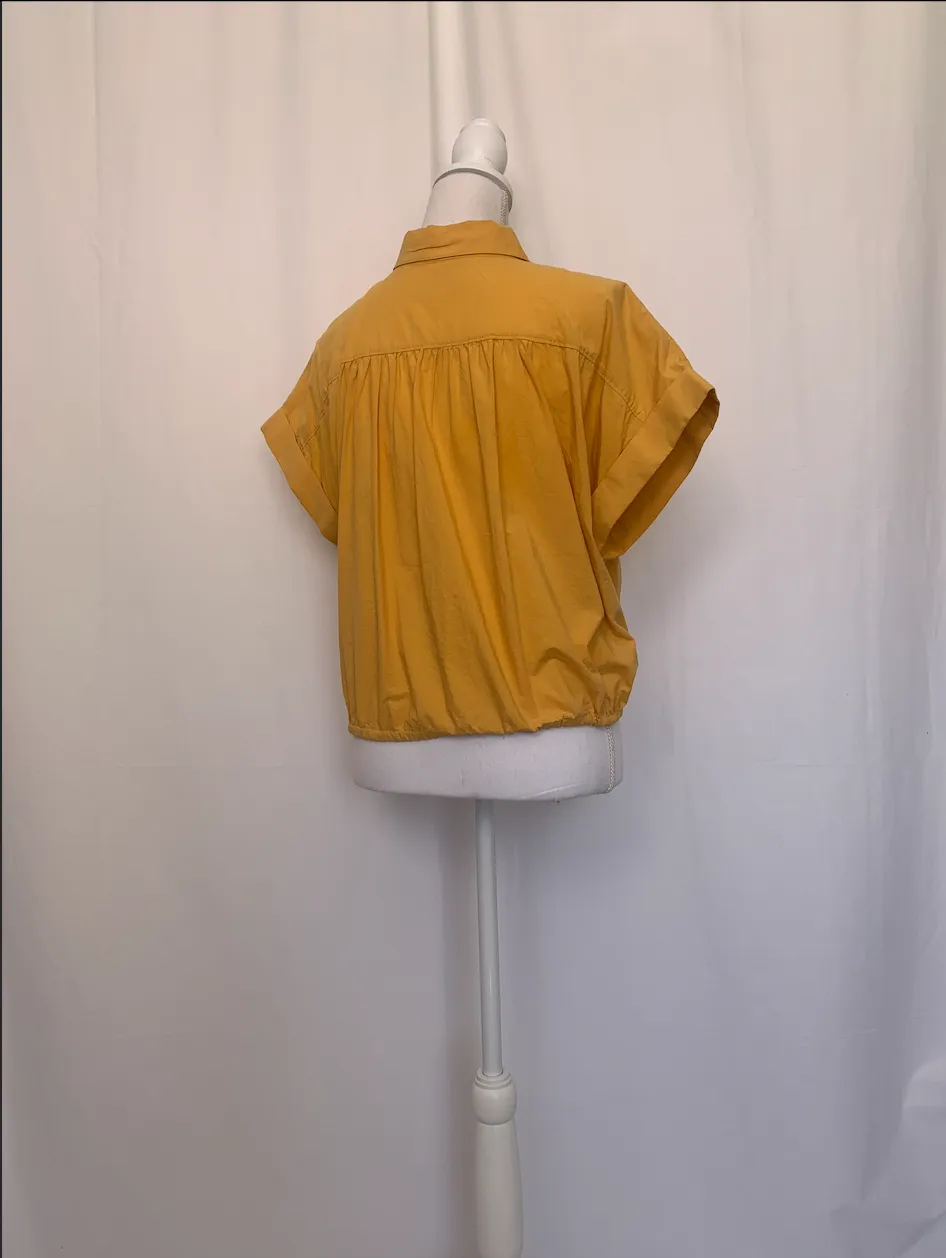 Yellow Short Sleeve Shirt With String Tie - Madewell ( )