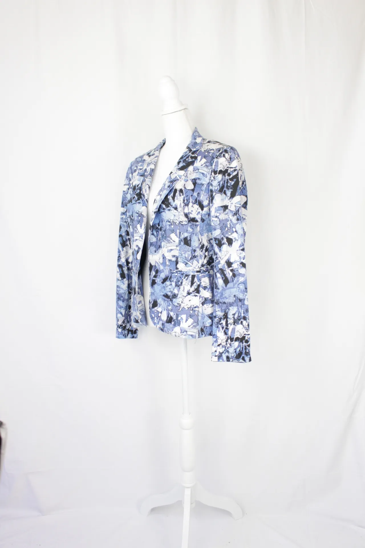 Blue Jacket - Patterned Blazer ()