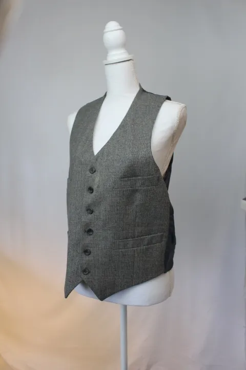Gray Suit Vest - Tweed ()