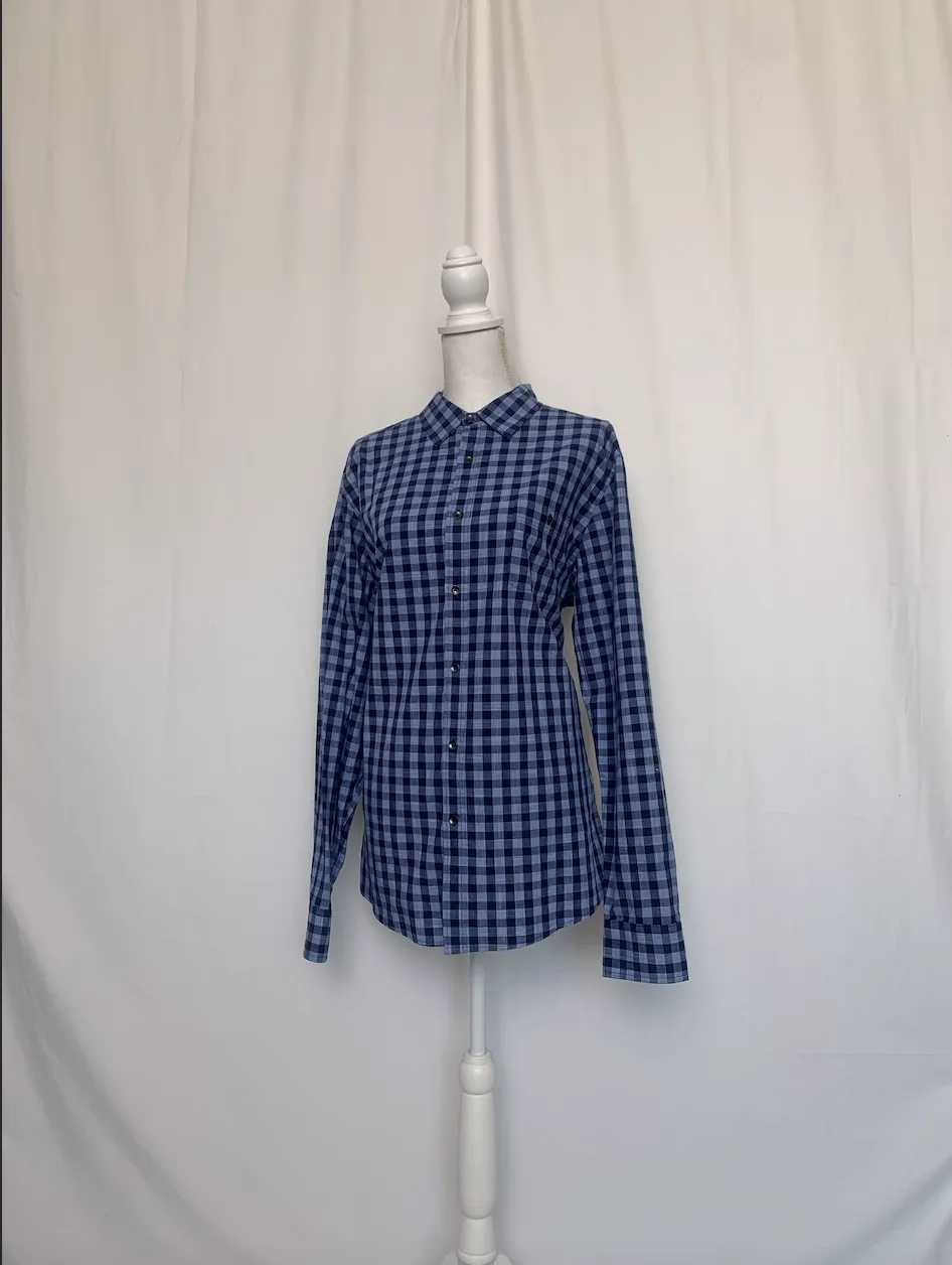 Blue Plaid Shirt - Flag & Anthem (Large)