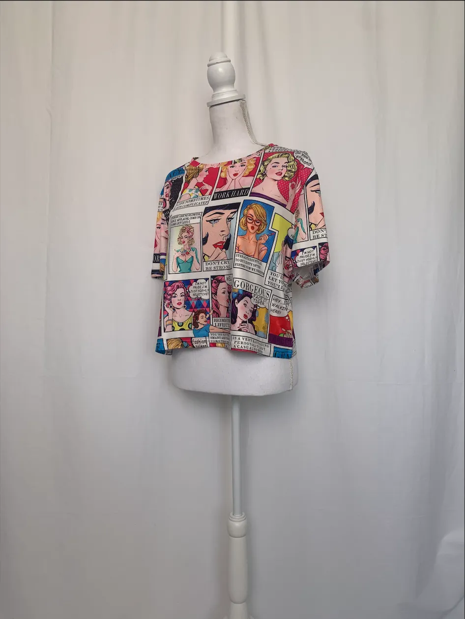 Multicolor Pop Art Shirt - Shein (4XL)