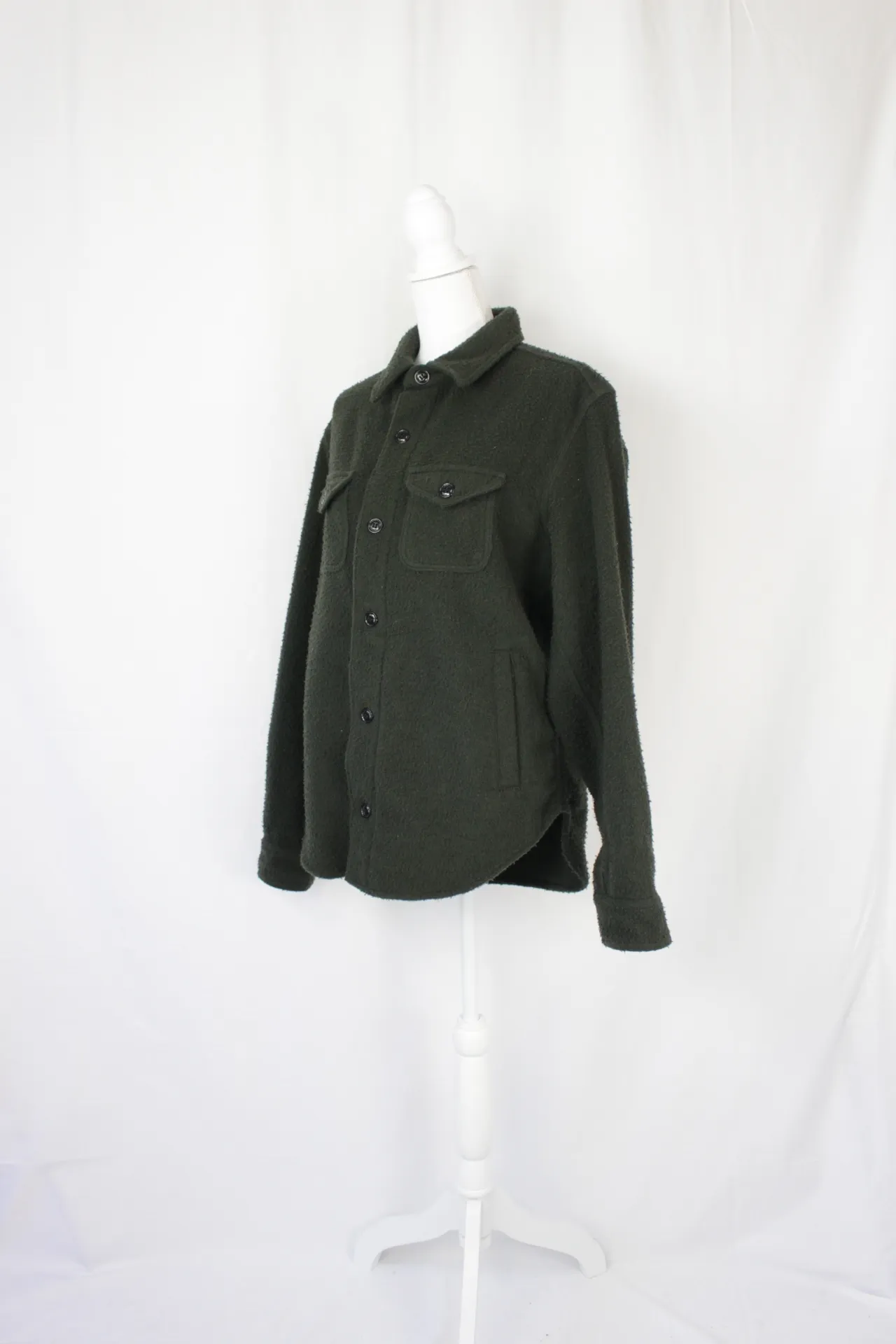 Green Jacket - Woolen Shirt (medium)