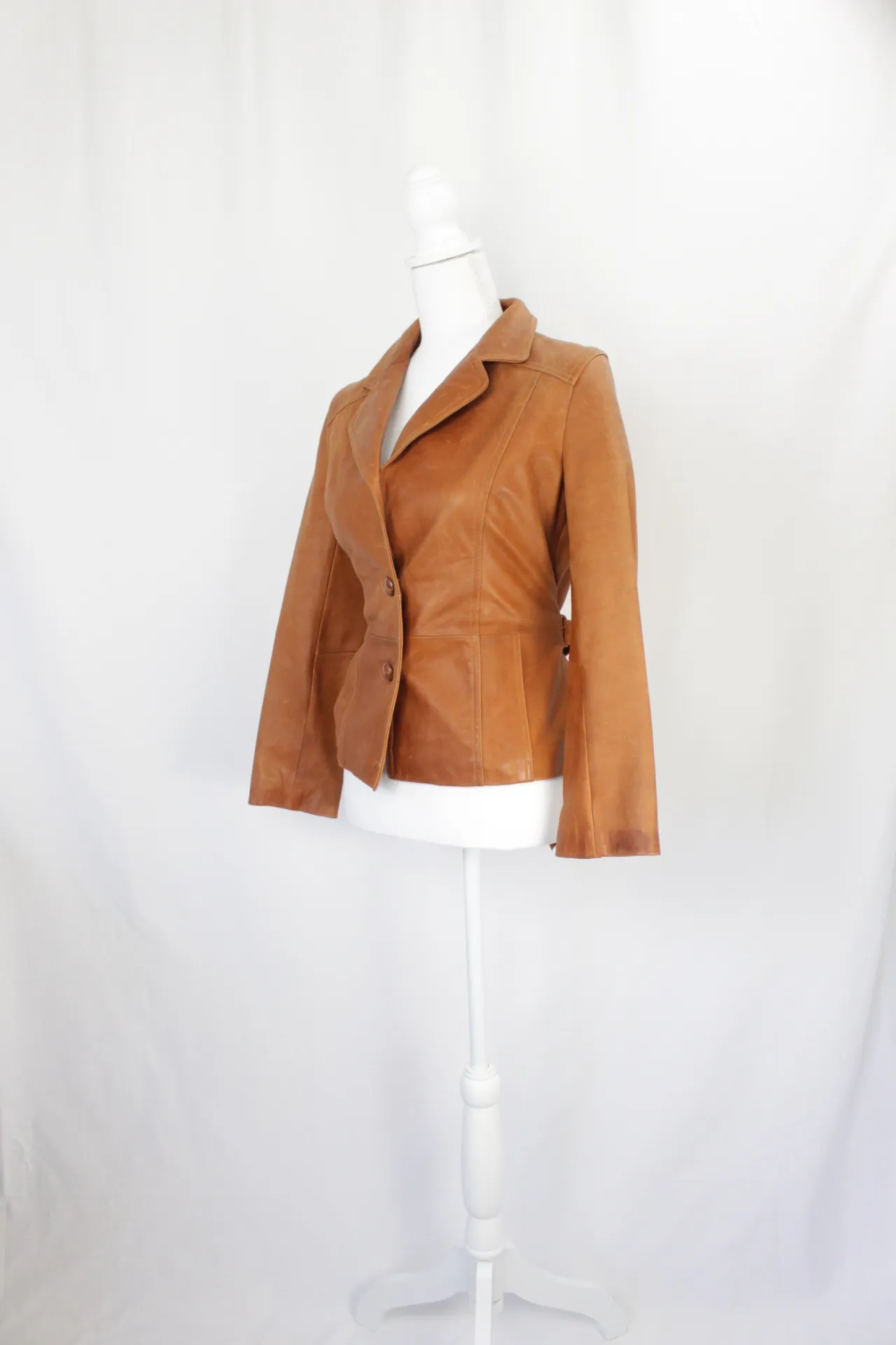 Light Brown Jacket - Leather Blazer (x-small)