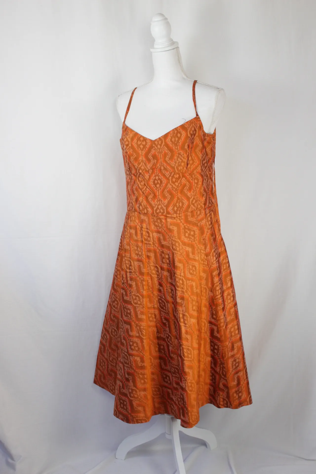 Orange Dress - Diamond Patterned (large)