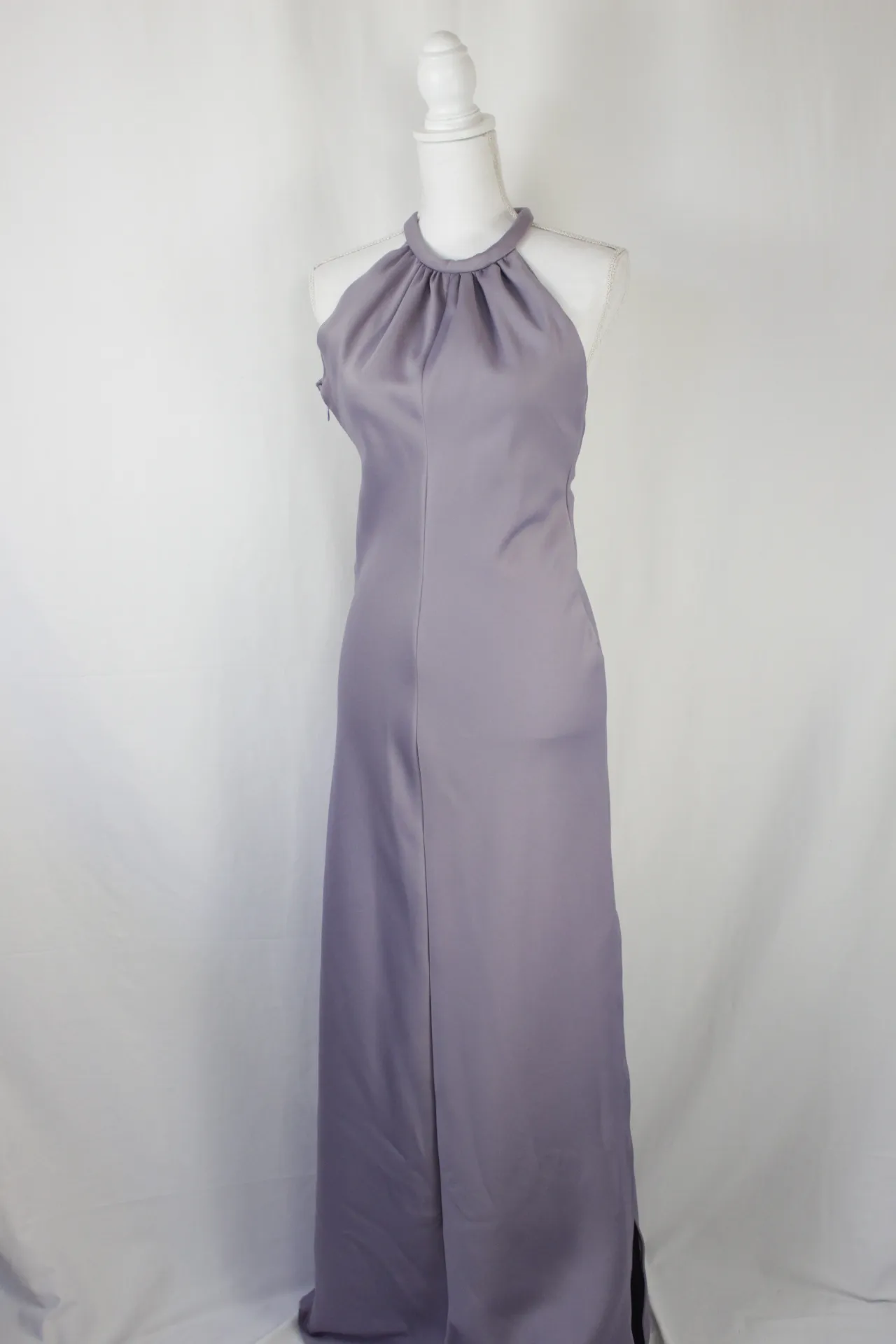 Purple Dress - Halter Neck Muscle Cut ()