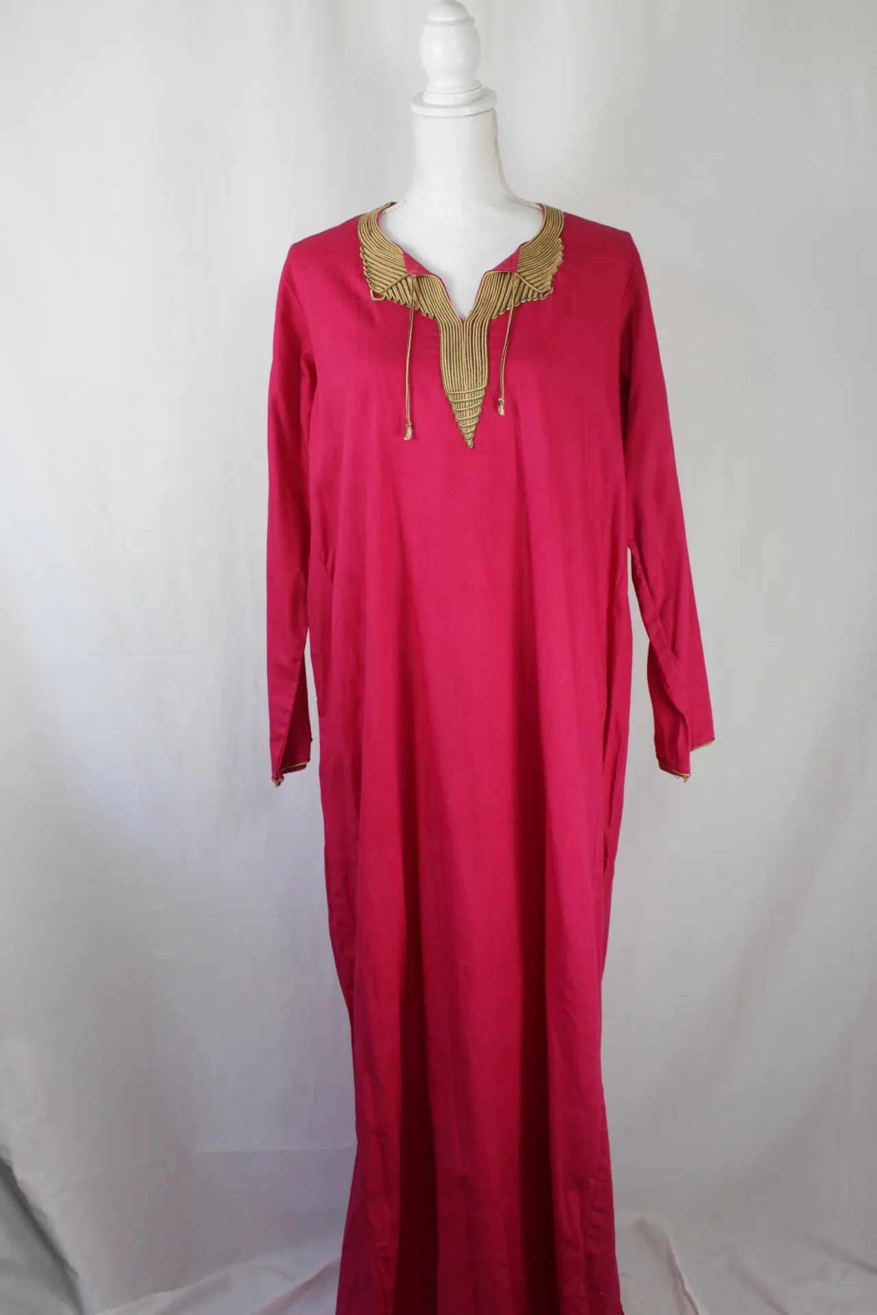 Pink Dress - Golden Trim ()