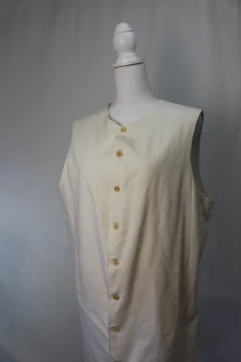 White Tunic Vest - Linen ()