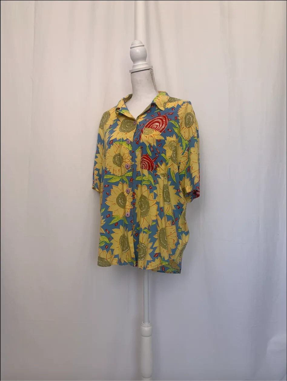 Multicolor Sunflower Shirt - Bella (Large)