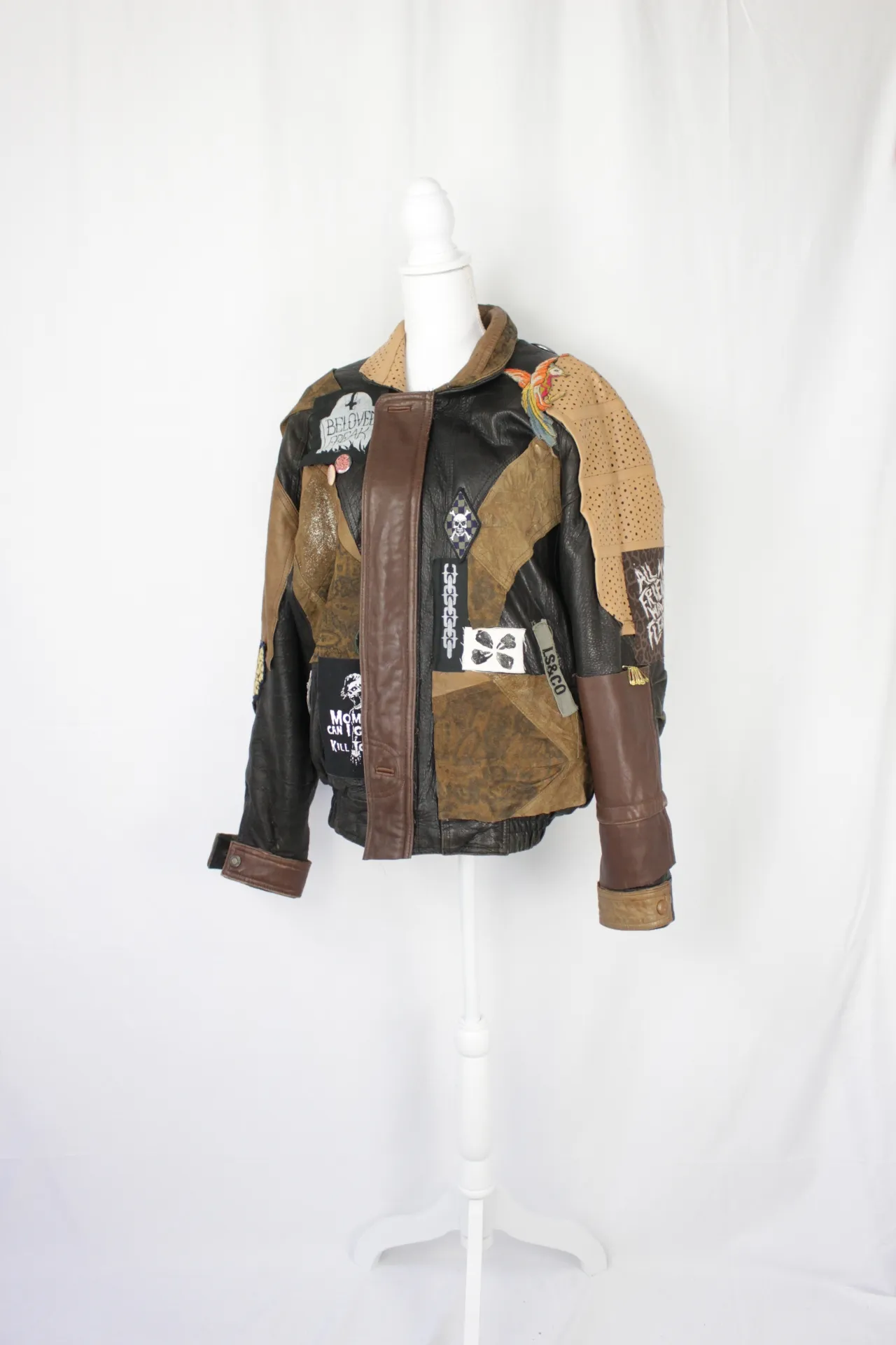 Patchwork Jacket - Punk, Leather ()