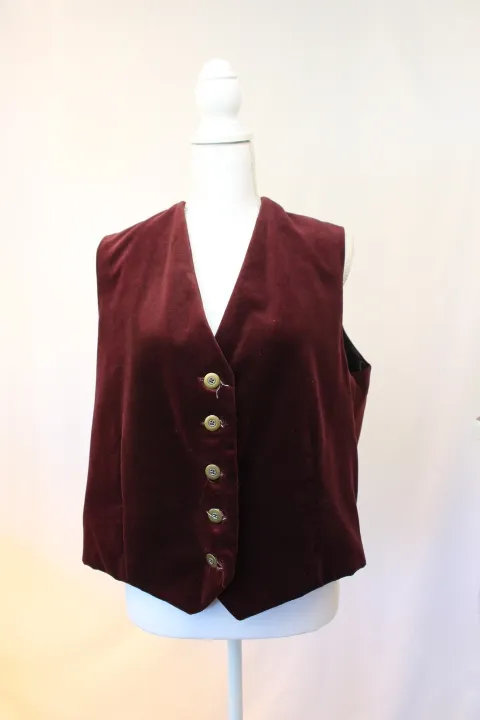 Maroon Vest - Velvet ()