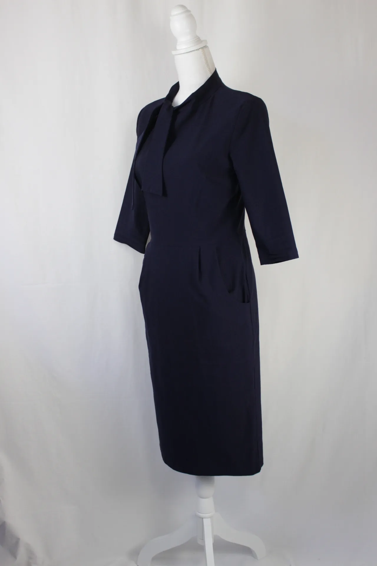 Dark Blue Dress - Decorative Neck Tie (large)
