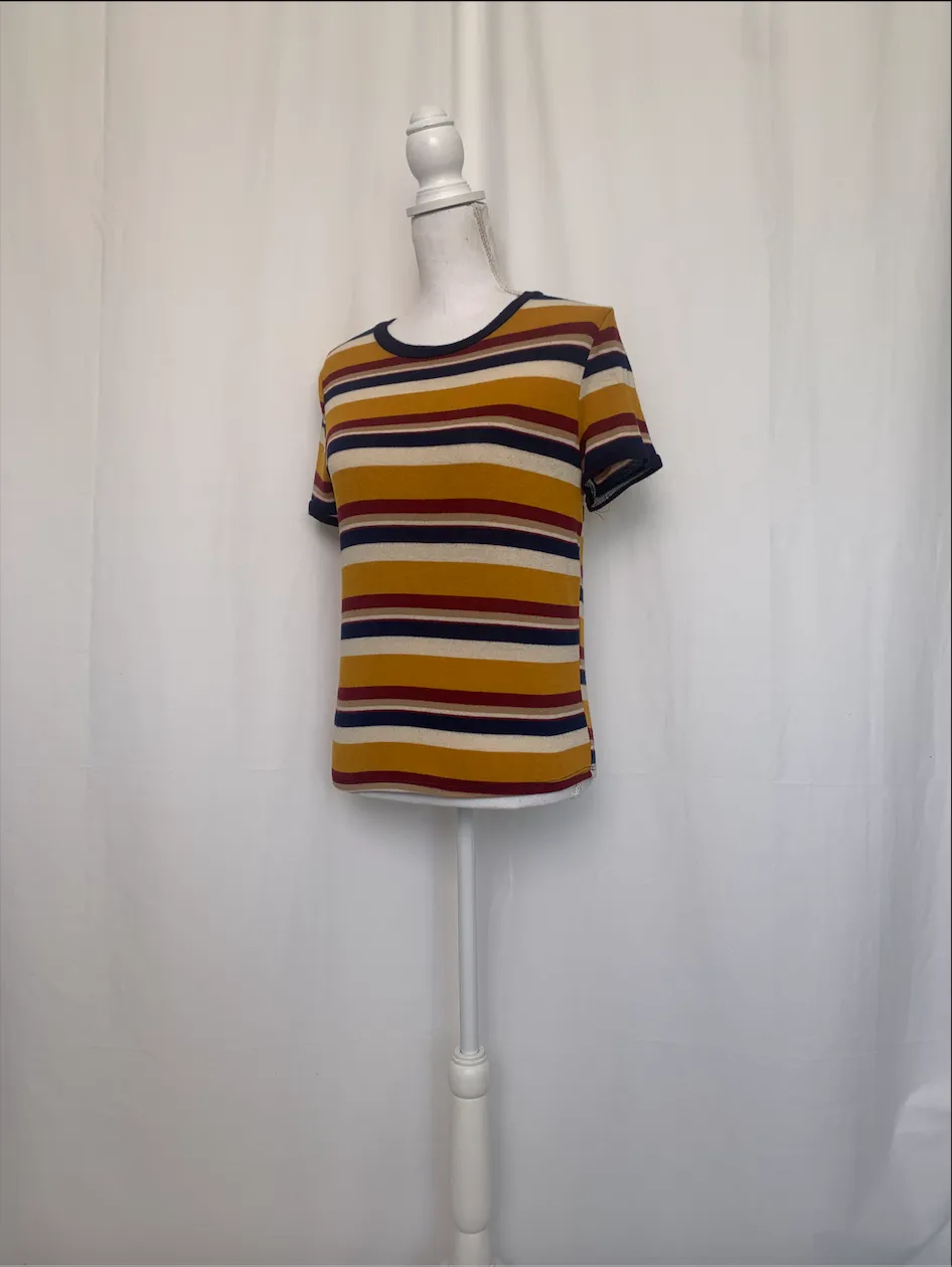 Multicolor Striped T-Shirt - Daze (Large)