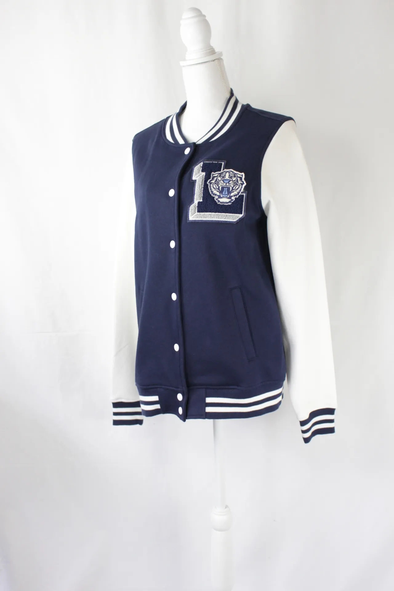 Blue and White Jacket - Letterman (medium) 
