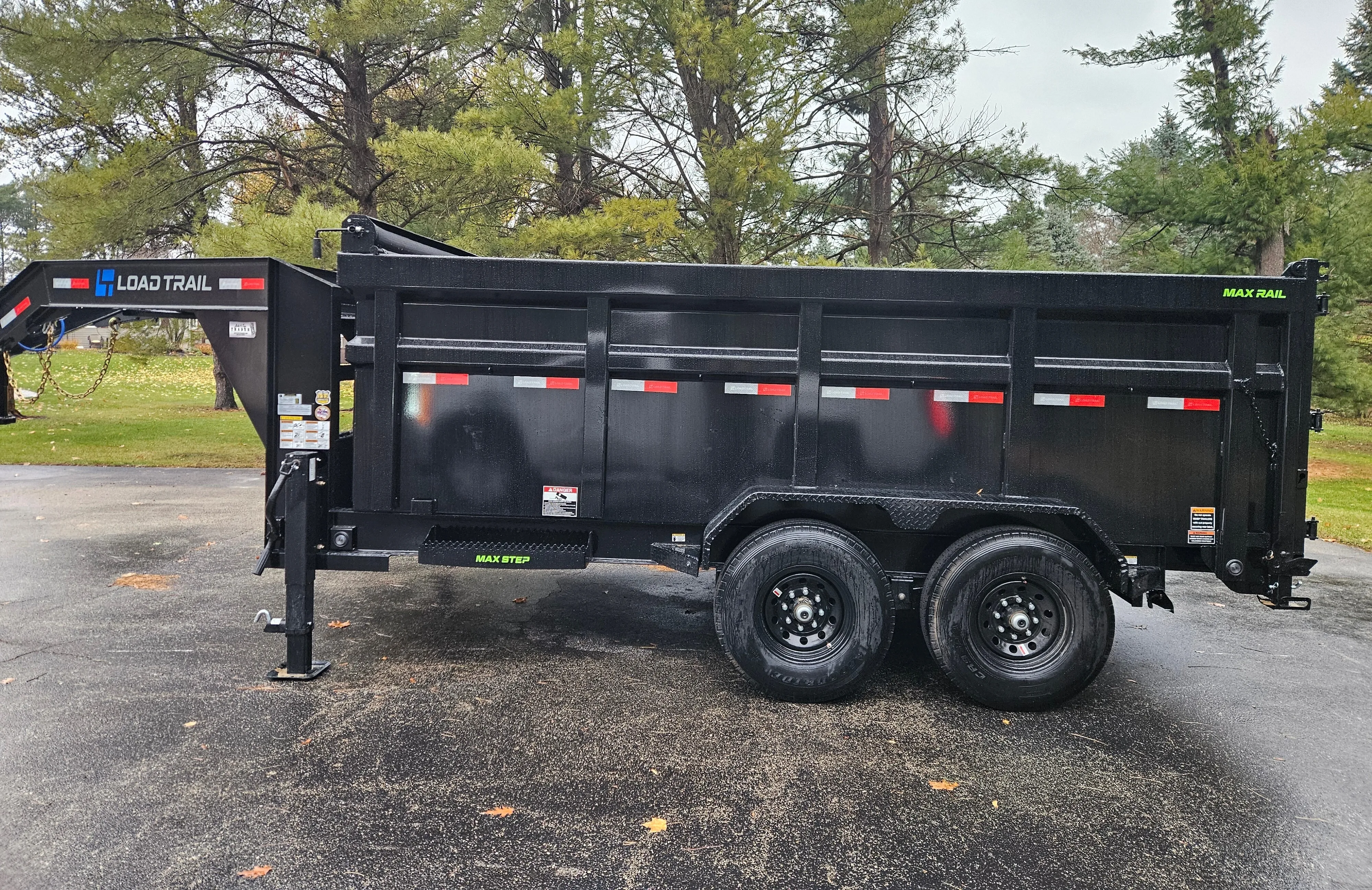 14ft. Gooseneck Dump Trailer w/4' Walls