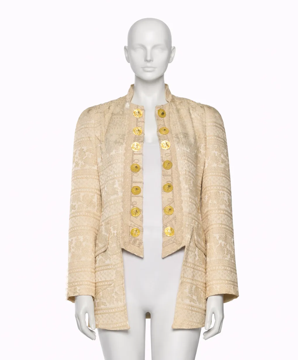 Christian Lacroix Gold Embroidered Tails Coat 
