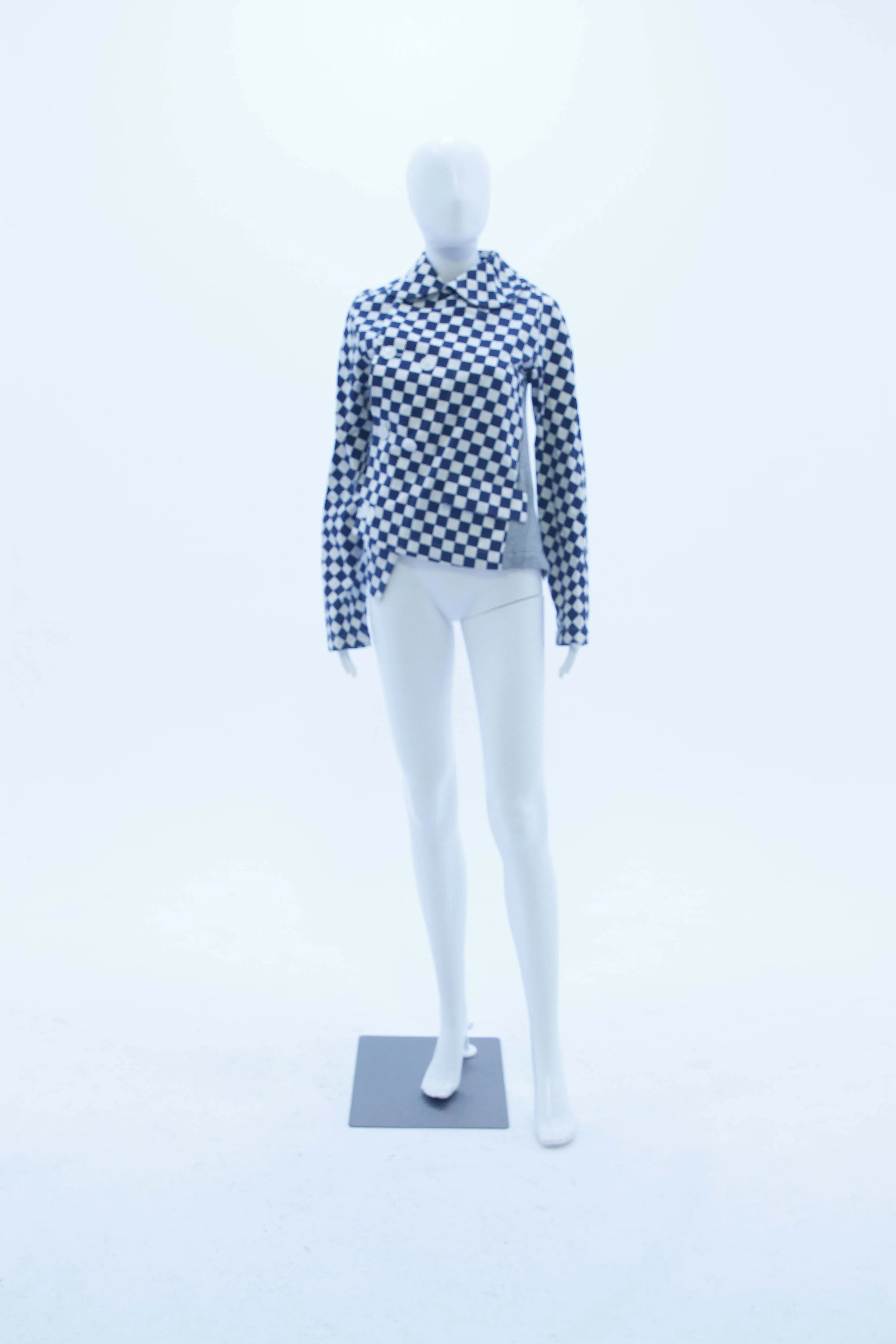 Comme des Garçons Checkered A-Symmetric Jacket