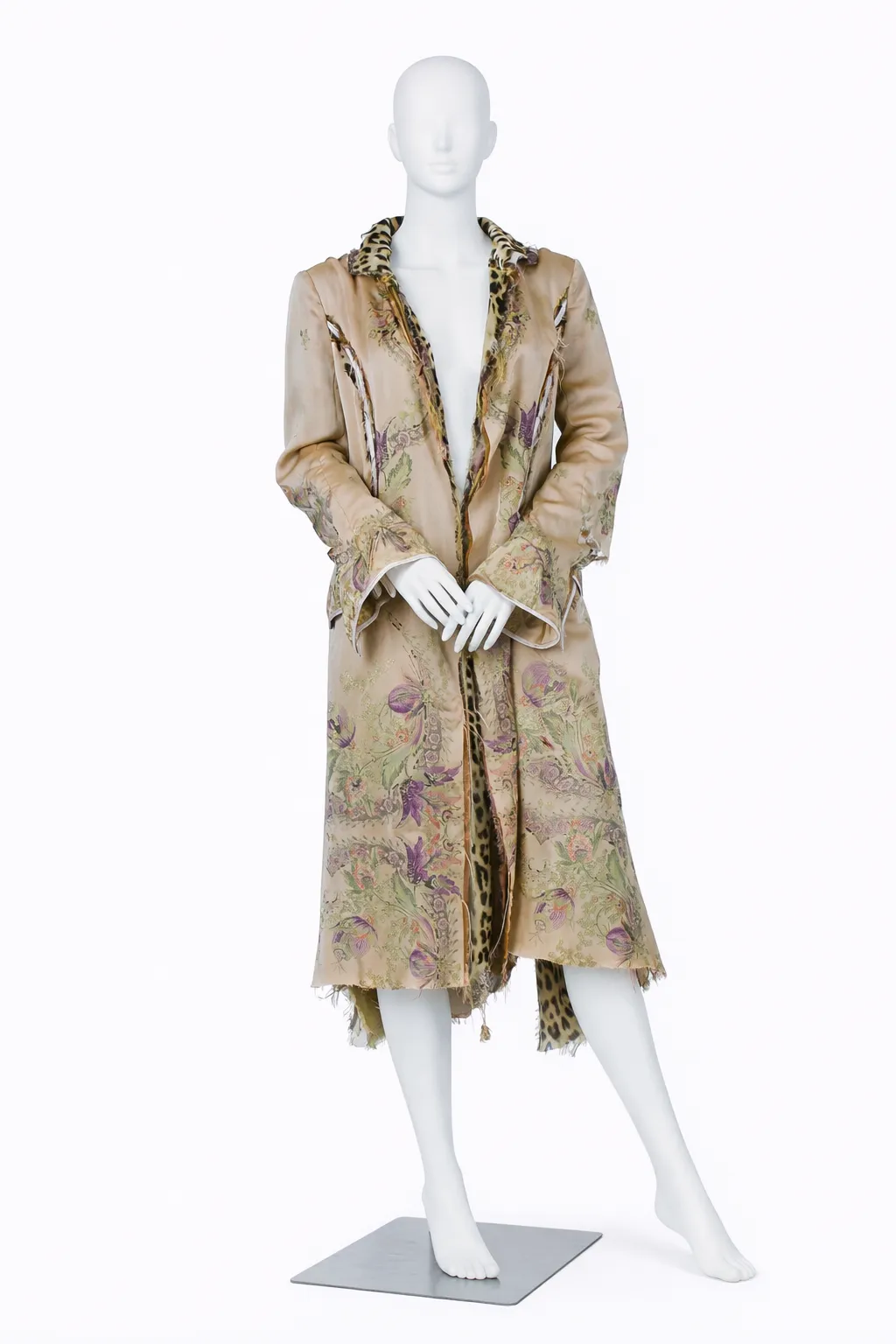 Roberto Cavalli Silk Chiffon Pirate Coat