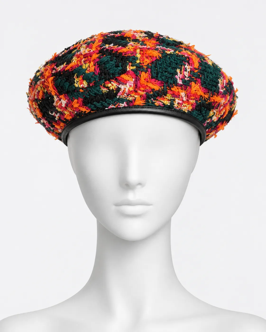 Gucci Alessandro Michele–Era Multicolor Tweed Beret, circa 2018