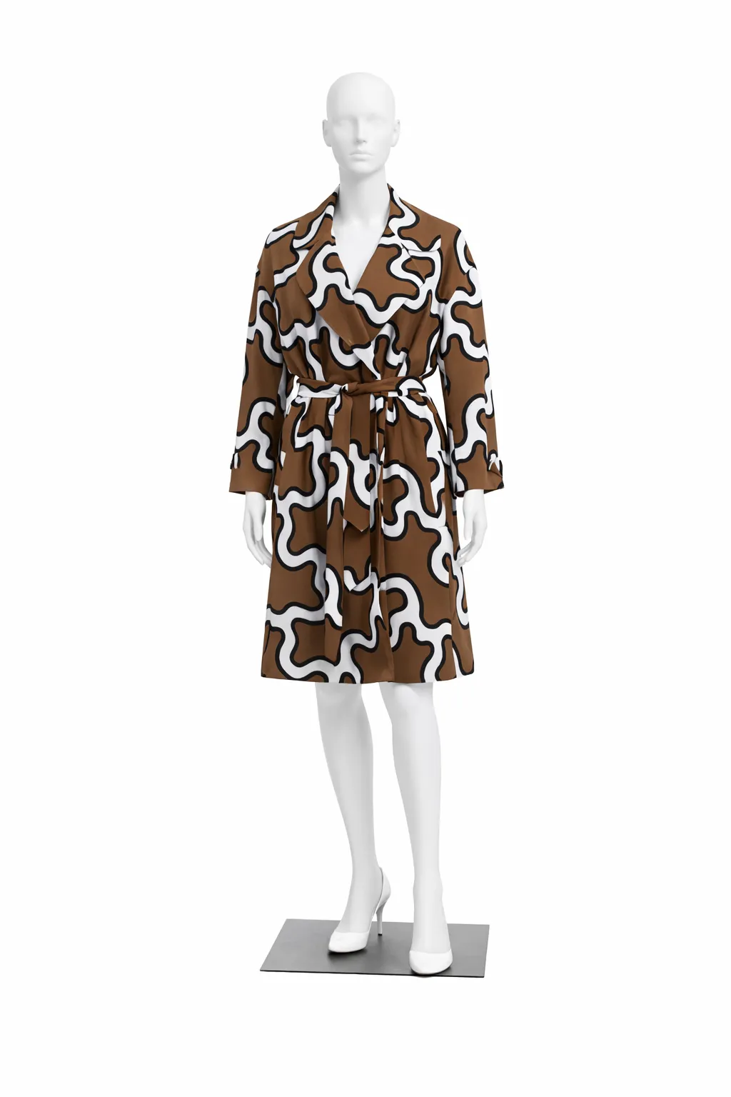 2011 Diane von Furstenberg Silk Trench Coat