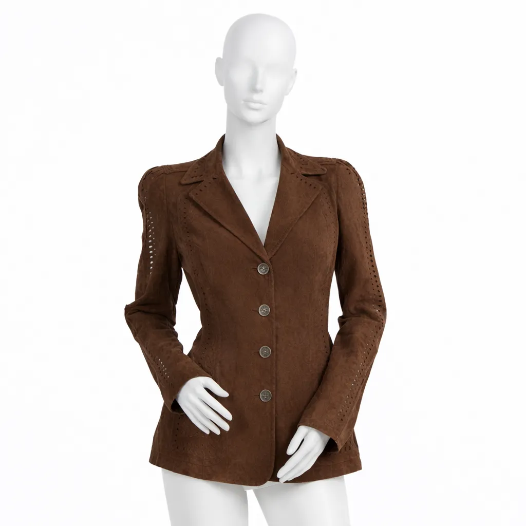 Christian Dior by John Galliano Laser Cut Leather Jacket