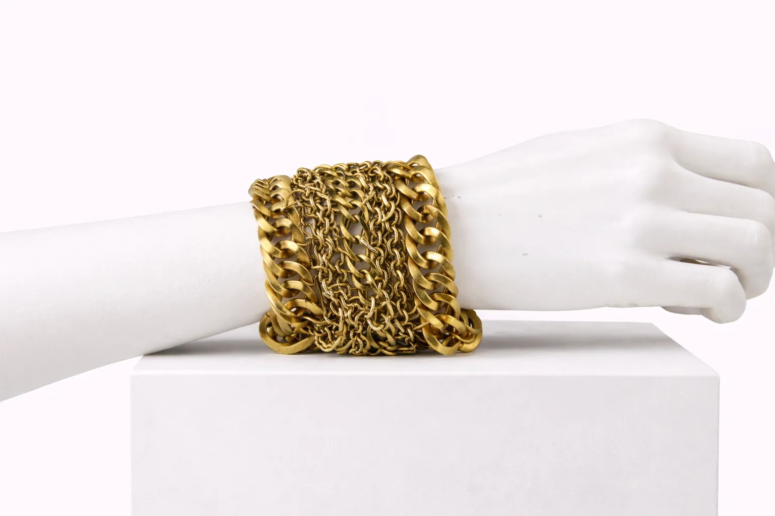 Wide Panel Chain Cuff