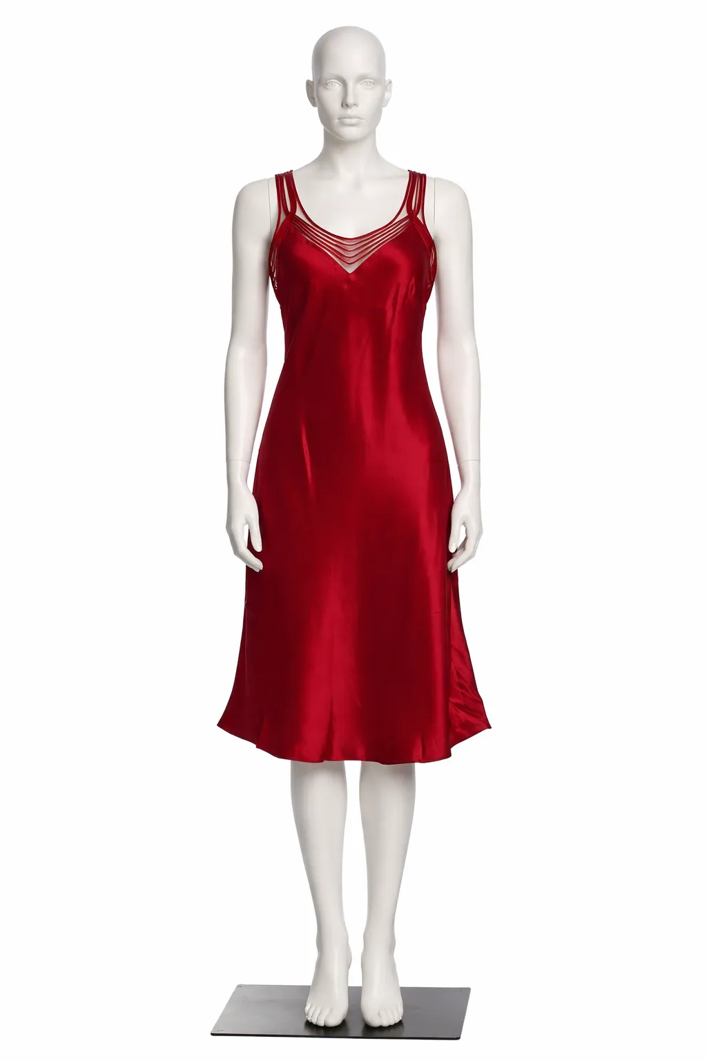 Maison Cadolle Red Silk Slip Dress 