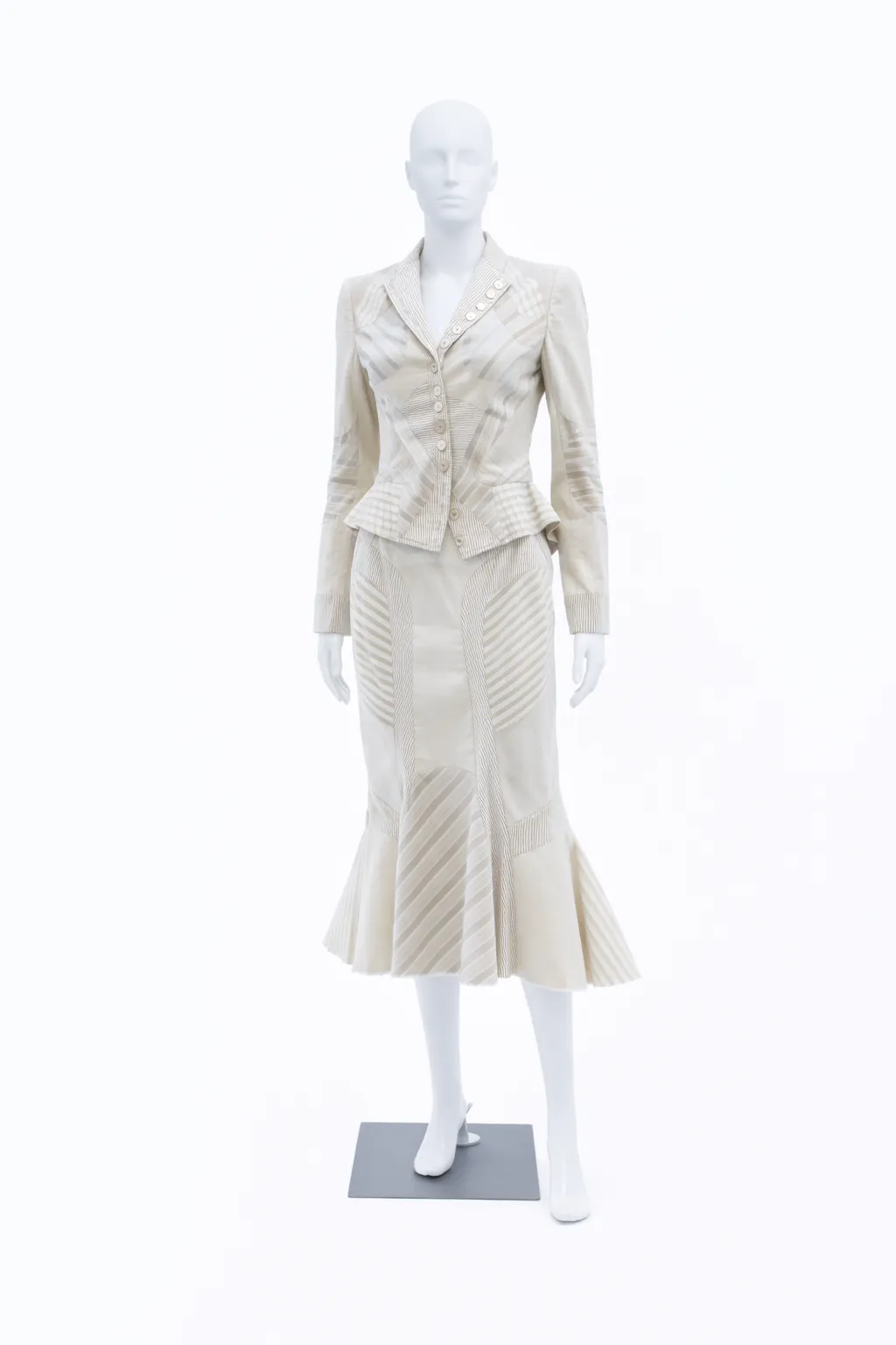 Alexander McQueen Patchwork Skirt Suit