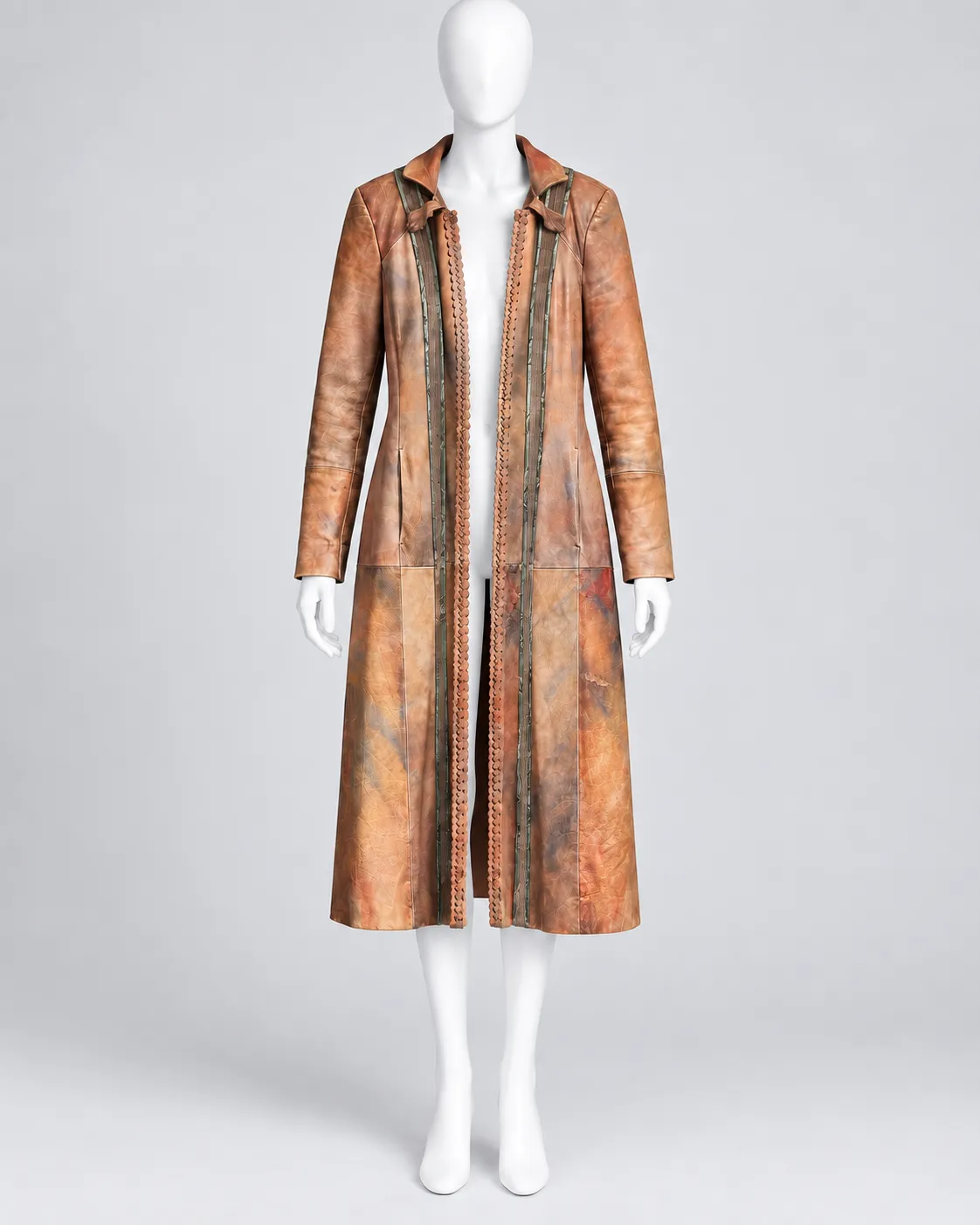Christian Lacroix Fall 2006 Runway Leather Coat — Look 16