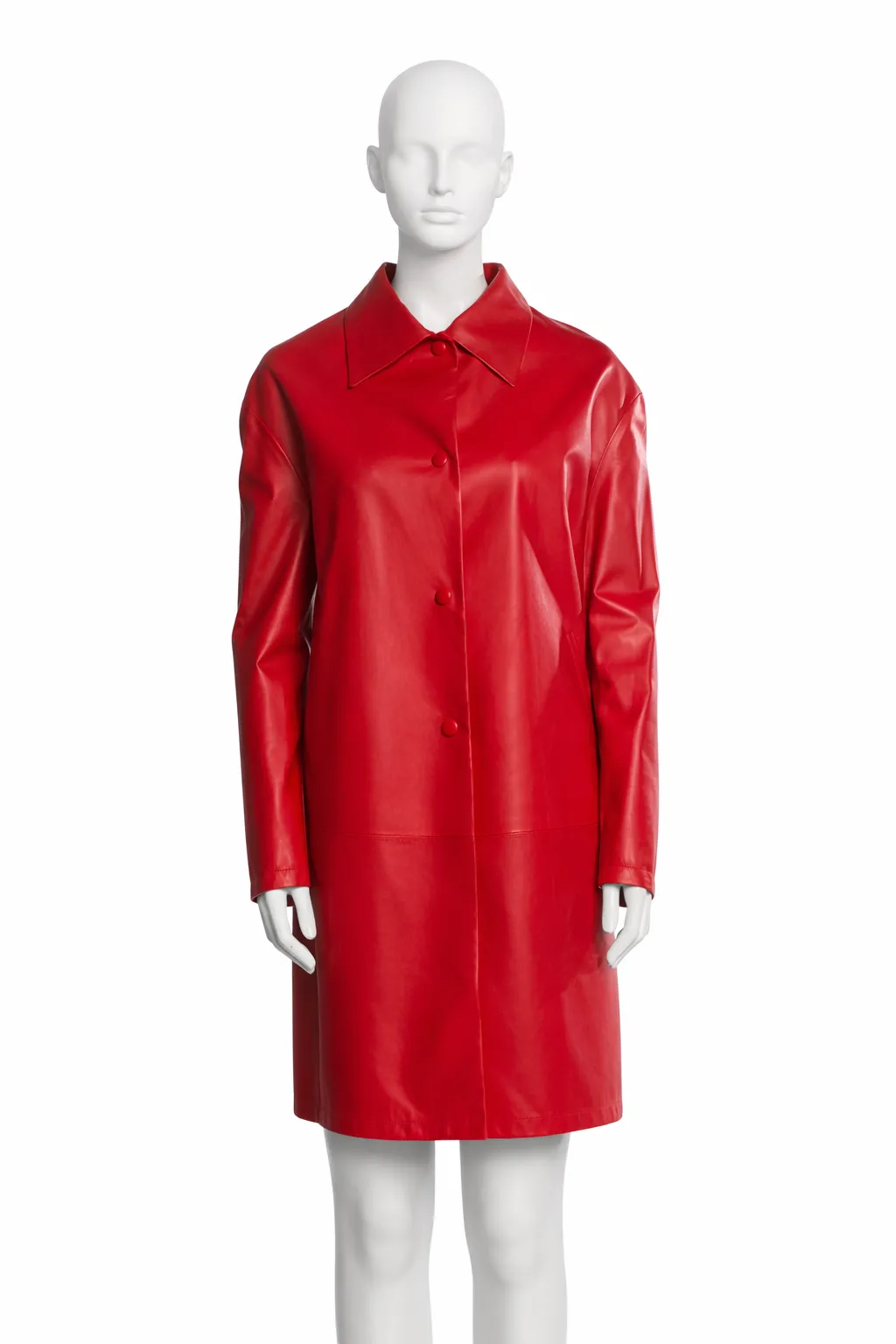 Simone Rocha Mod Red Leather Jacket