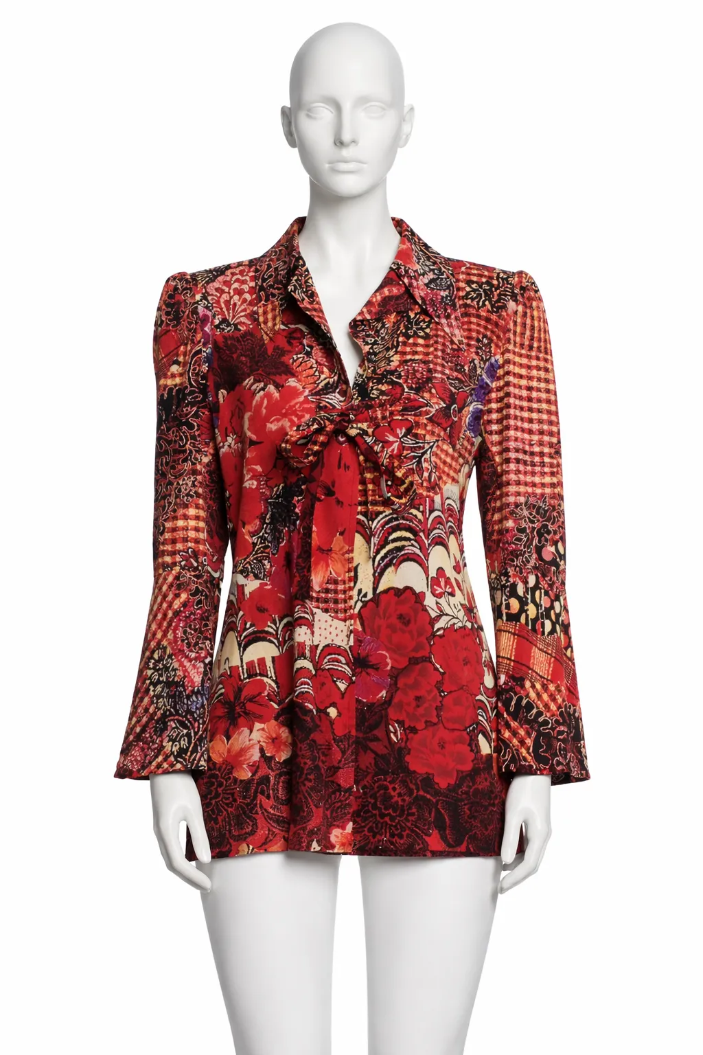 Christian Lacroix 1990's Spring/Summer Checkered Collage Jacket