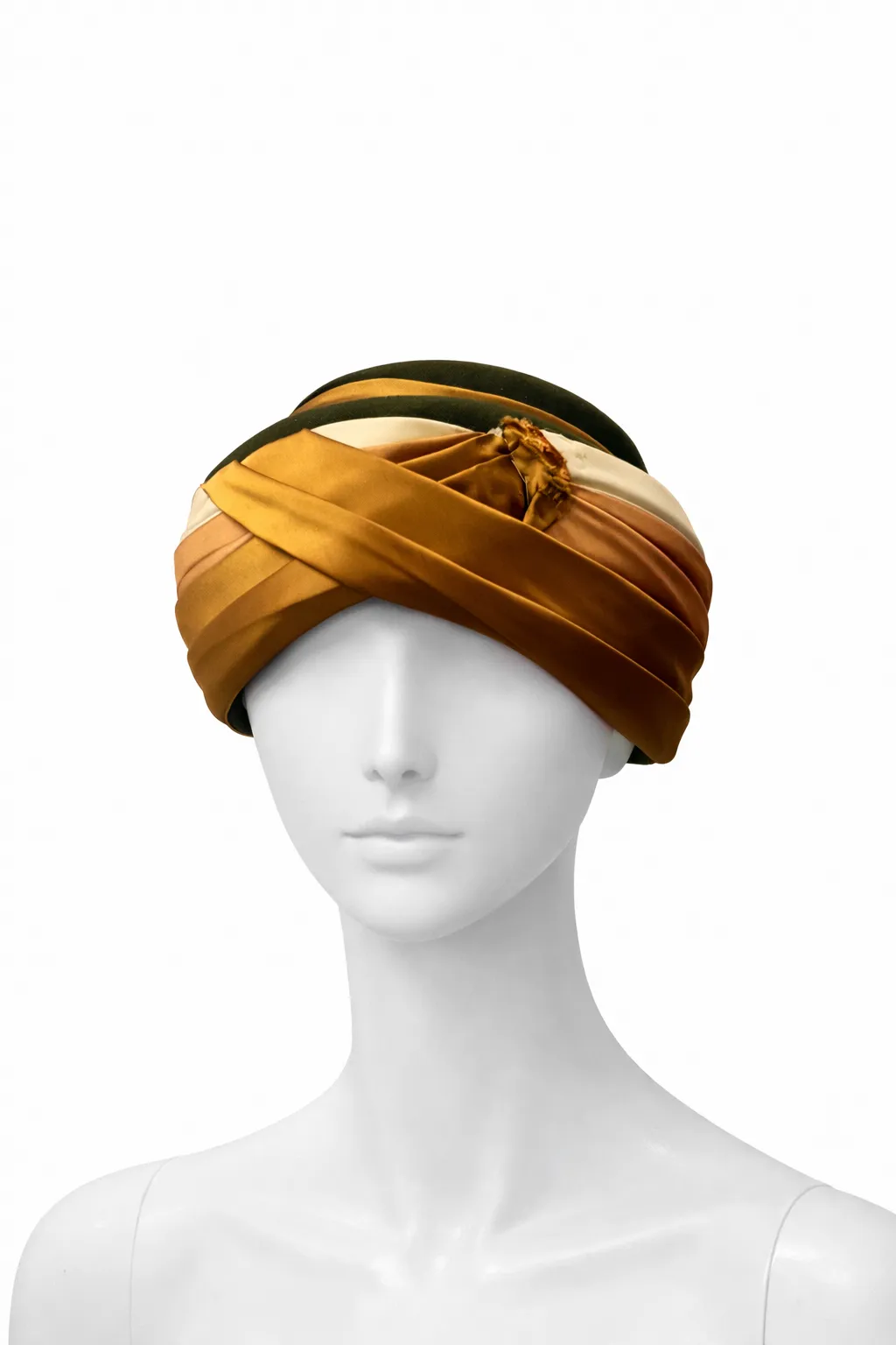Vintage Parisian 1960s Silk Turban