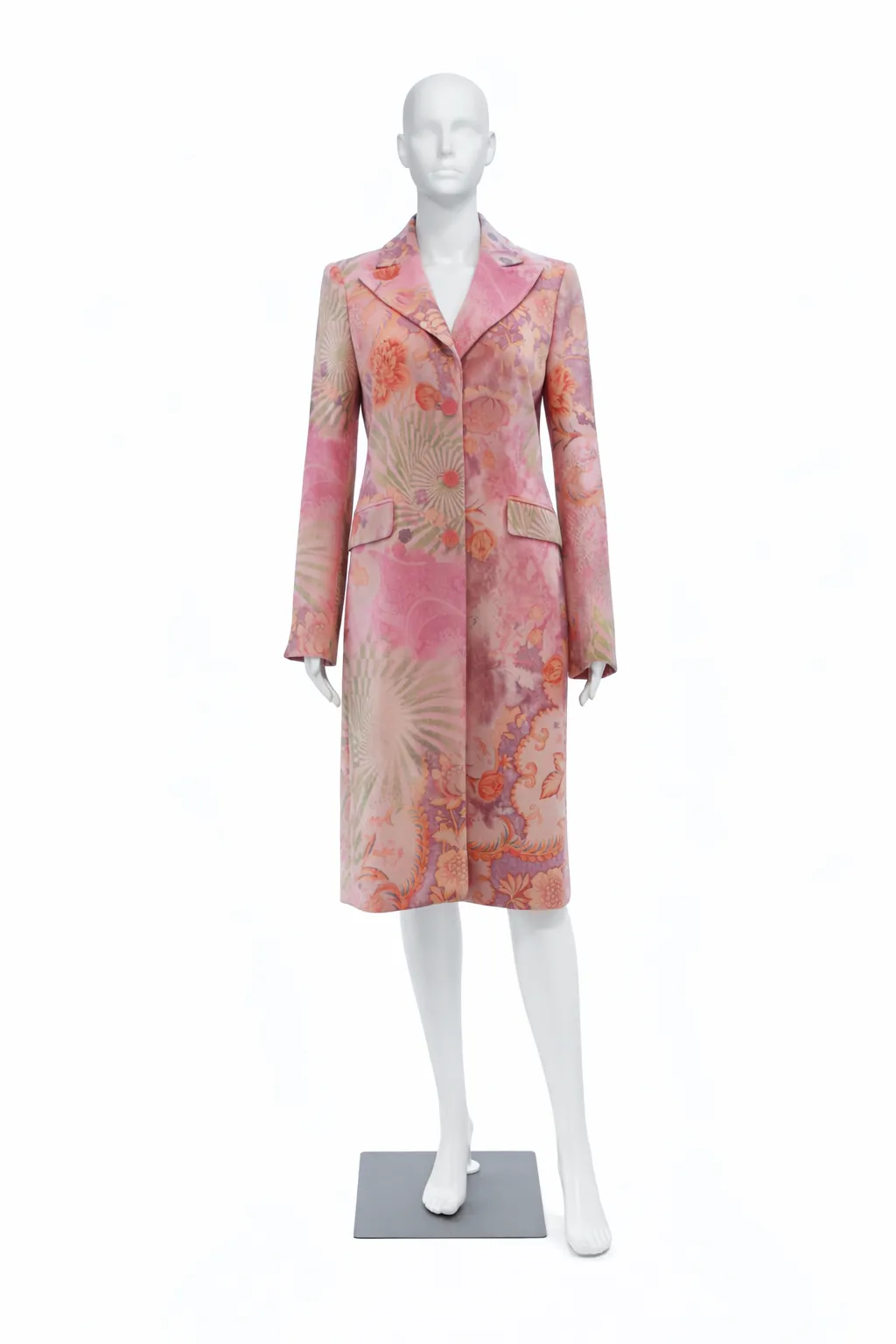 2000's Etro Pastel Paisley Long Jacket