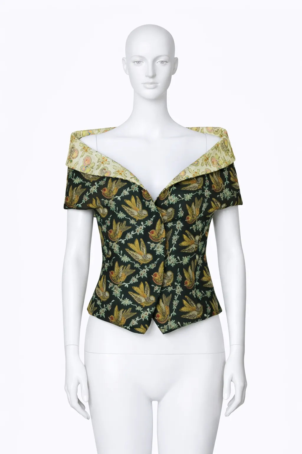 Etro Silk Brocade Dublet Top