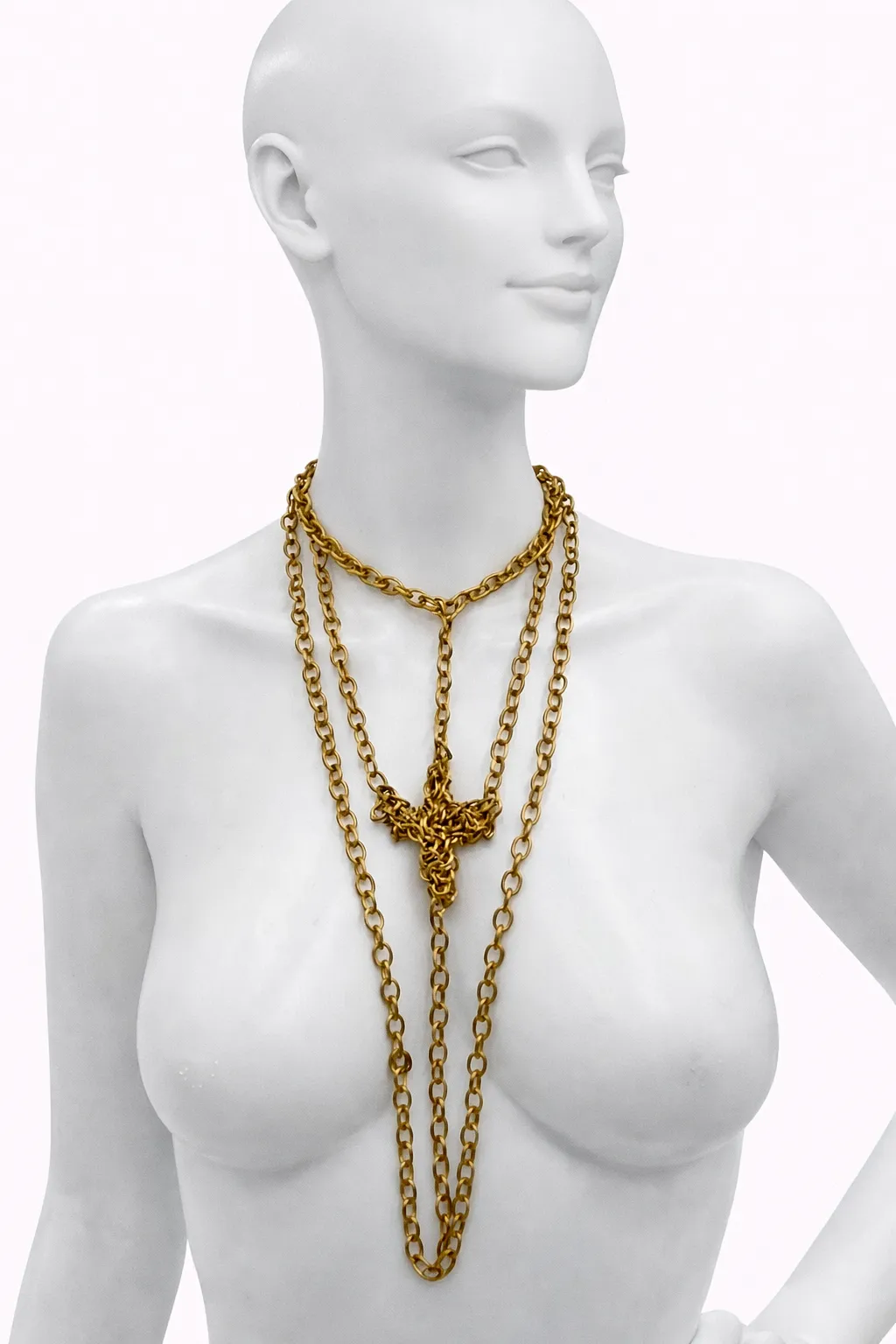 Suspended Chainmail Cross