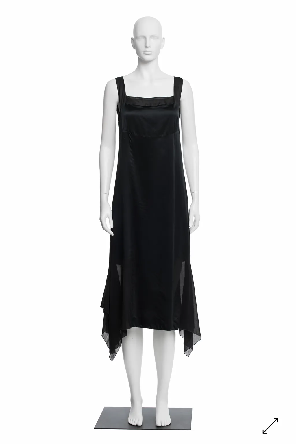 Gianfraco Ferré Black Silk Bias-Cut Slip Dress