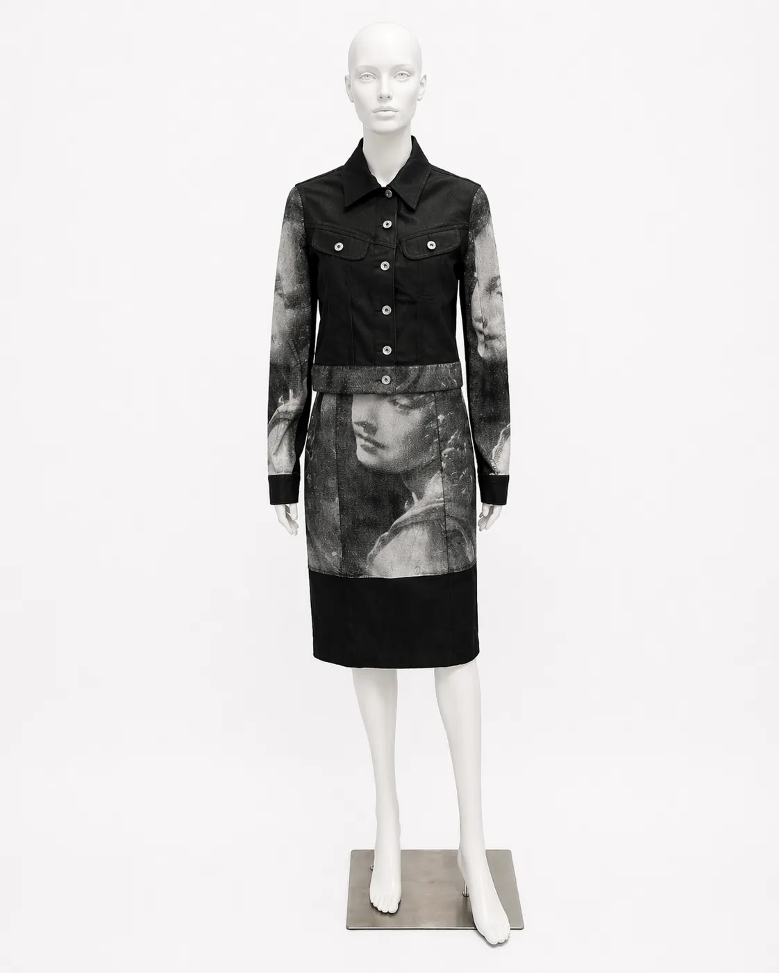 Parasuco Y2K Botticelli Denim Dress & Jacket Set